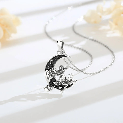 Norse Witch Volva 925 Sterling Silver Necklace