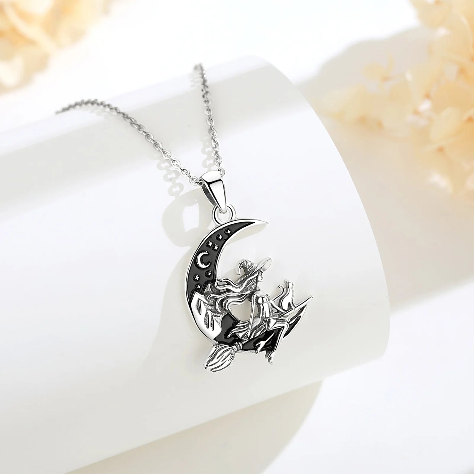 Norse Witch Volva 925 Sterling Silver Necklace