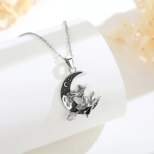Norse Witch Volva 925 Sterling Silver Necklace