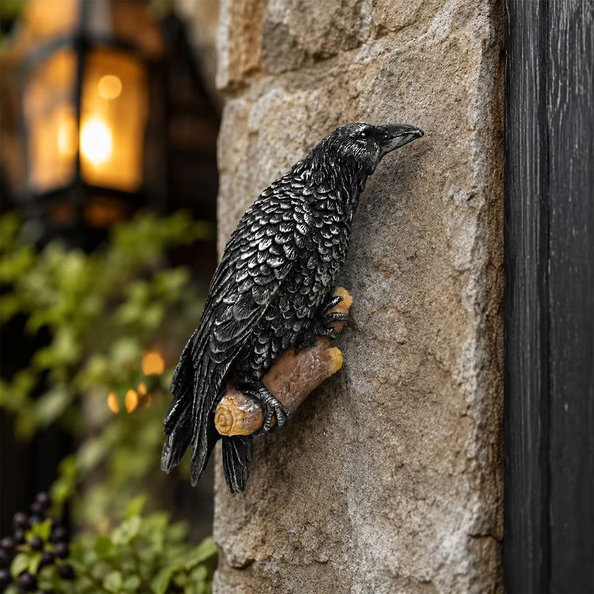 Odin Raven Statue in Resin