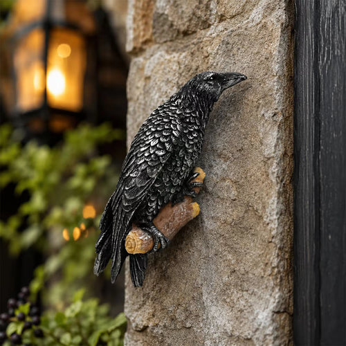 Odin Raven Statue in Resin