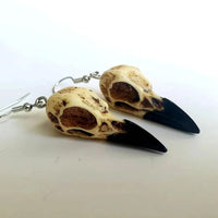 Odin Ravens Skull  Earrings