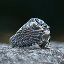 Odin Skull and Valknut Stainless Steel Ring