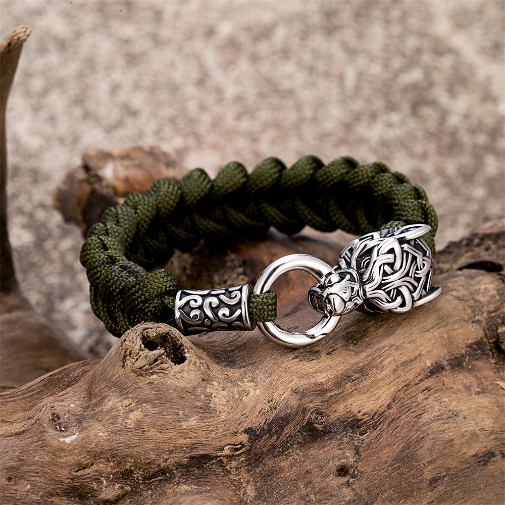 Odin Wolves Paracord Bracelet