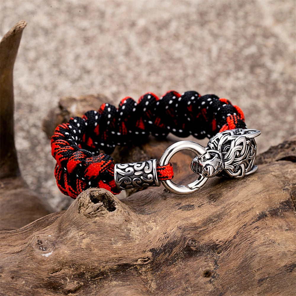 Odin Wolves Paracord Bracelet