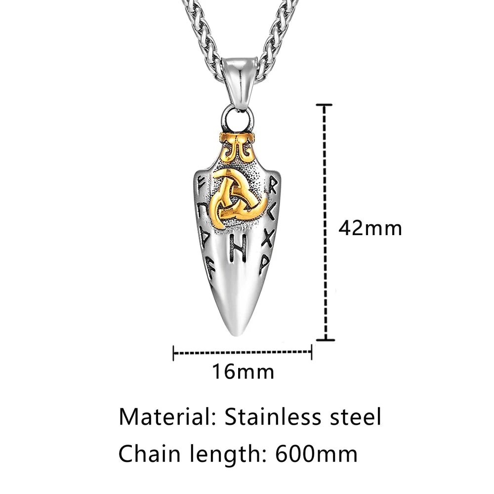 Odin's Spear Gungnir Steel Necklace