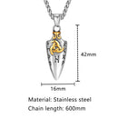 Odin's Spear Gungnir Steel Necklace