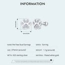 Paws of Freyja Cat 925 Sterling Silver Stud Earrings