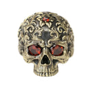 Peaceful Hel's Visage Brass Ring