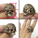 Peaceful Hel's Visage Brass Ring