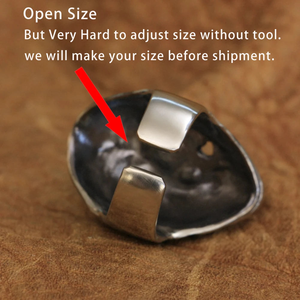 Peaceful Hel's Visage Cupronickel Ring