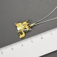 Ratatoskr, the Squirrel in Yggdrasil 925 Sterling Silver Necklace
