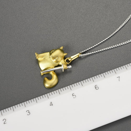 Ratatoskr, the Squirrel in Yggdrasil 925 Sterling Silver Necklace