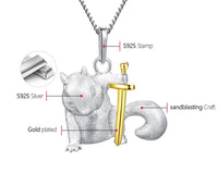 Ratatoskr, the Squirrel in Yggdrasil 925 Sterling Silver Necklace
