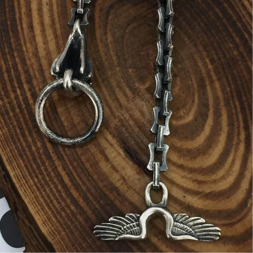 Raven of Odin 925 Sterling Silver Chain Bracelet