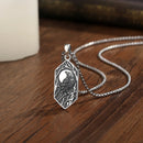 Raven of Odin in the Evening 925 Sterling Silver Necklace