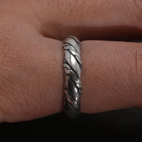 Ropes of a Longship 925 Sterling Silver Adjustable Ring