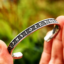 Runic Arm Ring in Stainless Steel