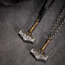 Runic Mjolnir Necklace in 925 Sterling Silver