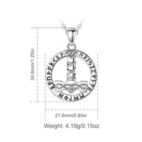 Runic Mjolnir Necklace in 925 Sterling Silver