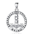 Runic Mjolnir Necklace in 925 Sterling Silver