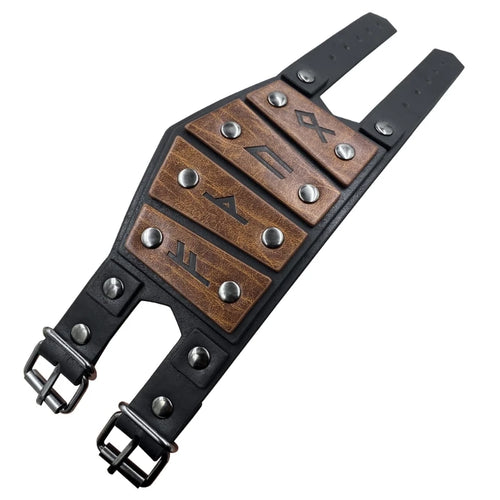 Runic Wristband Leather Bracelet