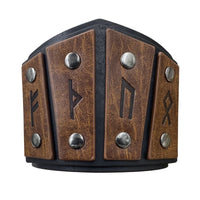 Runic Wristband Leather Bracelet