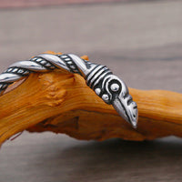 Odin's Ravens Stainless Steel Arm Ring Bracelet