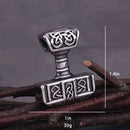 Mighty Mjolnir Necklace in Stainless Steel