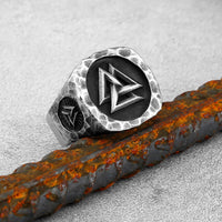 Valknut in Stainless Steel Ring