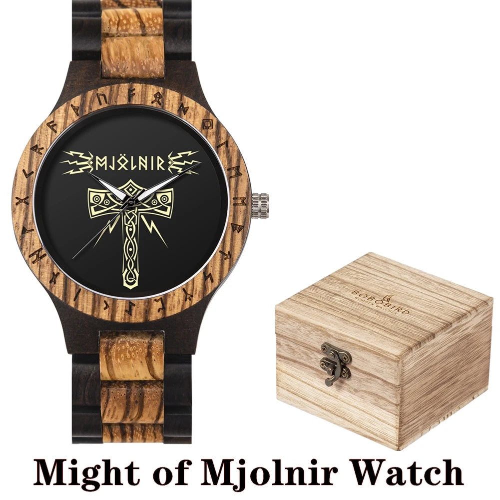 Viking Vintage Wooden Watch