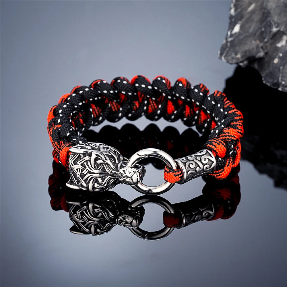 Odin Wolves Paracord Bracelet