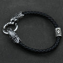 Freya Cat with Runes Steel Bracelet