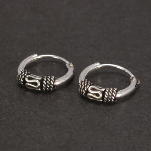 Oseberg Knot 925 Sterling Silver Earrings