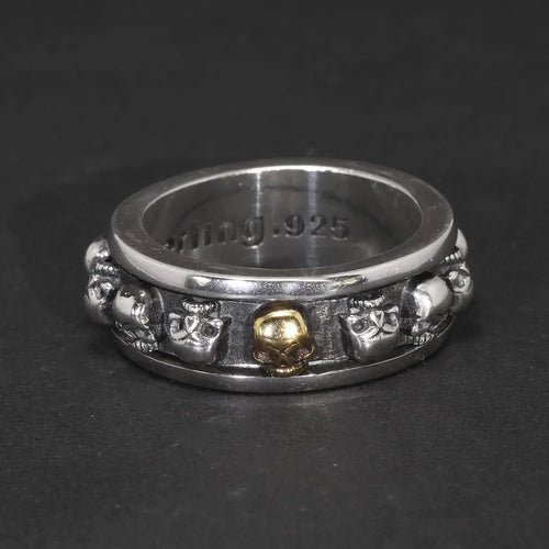 The Ring of Skulls 925 Sterling Silver