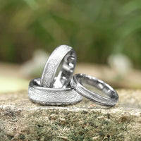 Thor Thunderbolt Tungsten Carbide Ring with Meteorite Inlay