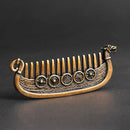 Viking Longship Comb in Steel