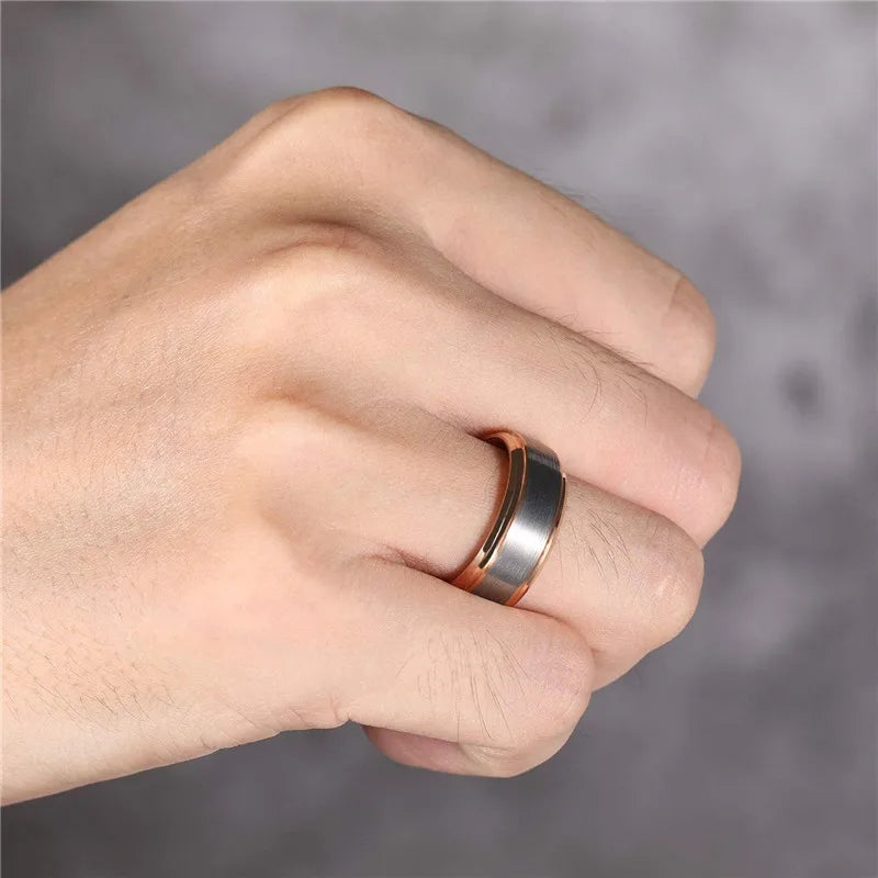 Waves of Njord Tungsten Carbide Ring