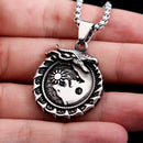 Skoll and Hati, Sons of Fenrir Stainless Steel Necklace