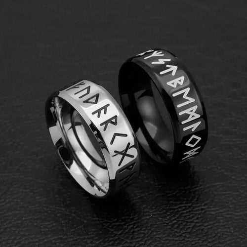 Bague Viking Rune - Acier Inoxydable