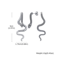 Jormungandr the Midgard Serpent Steel Earrings