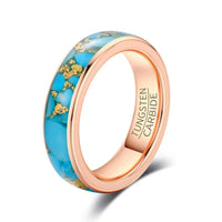 Valhalla Sky Turquoise and Tungsten Carbide Ring