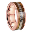 Frigg's Bounty Tungsten and Deer's Antler Wedding Band