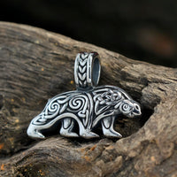 Berserker Bear Steel Necklace