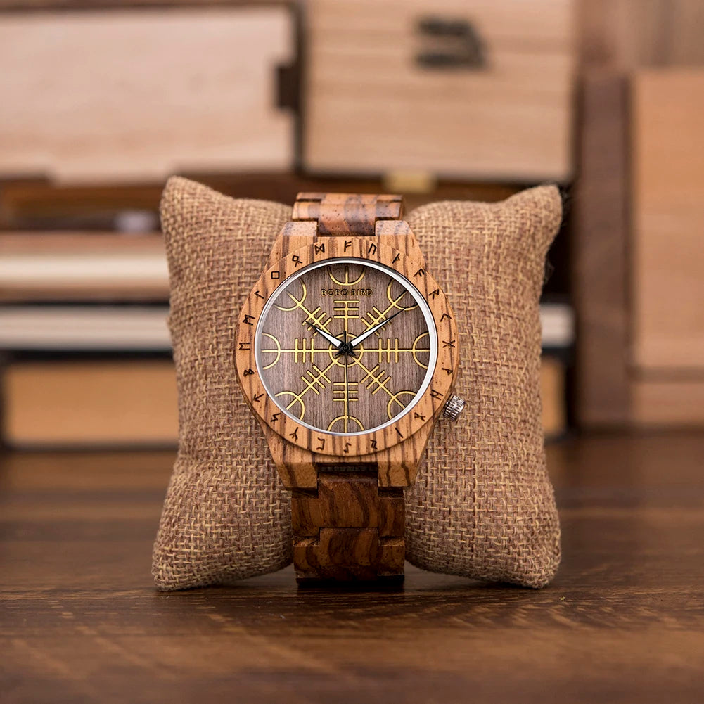 Viking Vintage Wooden Watch