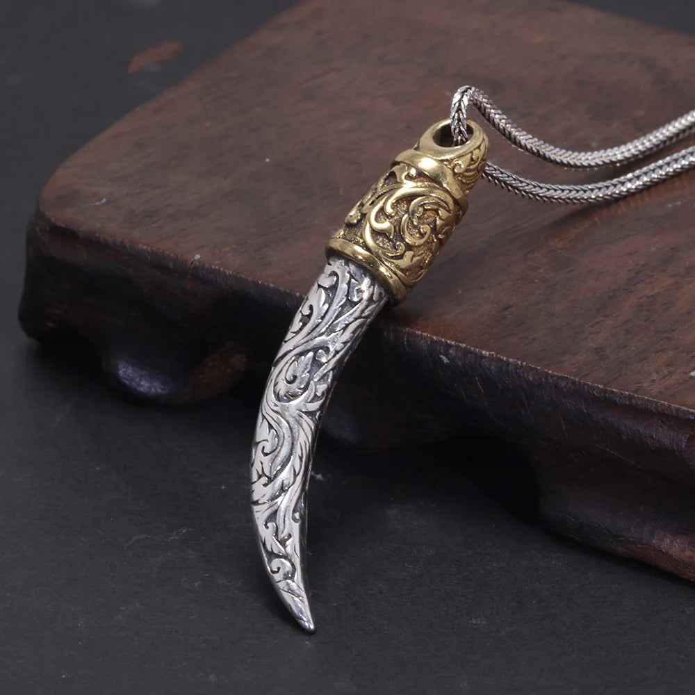 Heimdall's Horn Gjallarhorn 925 Sterling Silver Necklace