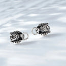 Fenrir Wolf Stainless Steel Earrings