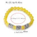 Runes in Lava Stone Bracelet