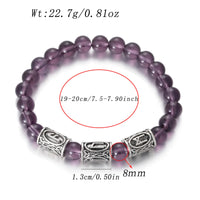 Runes in Lava Stone Bracelet