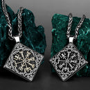 Vegvisir the Viking Compass Medallion in 316L Stainless Steel